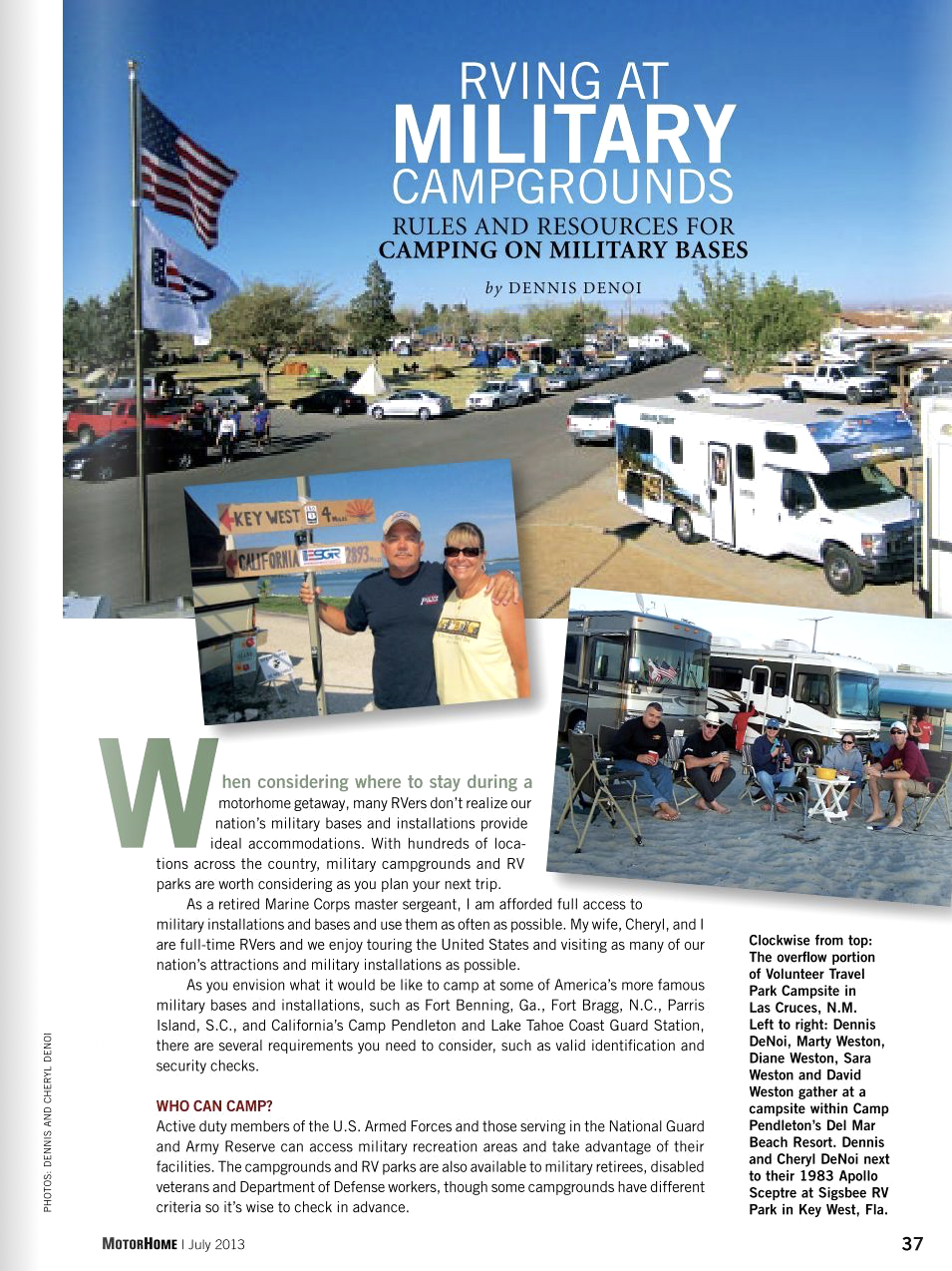 RVing at Military Campgrounds