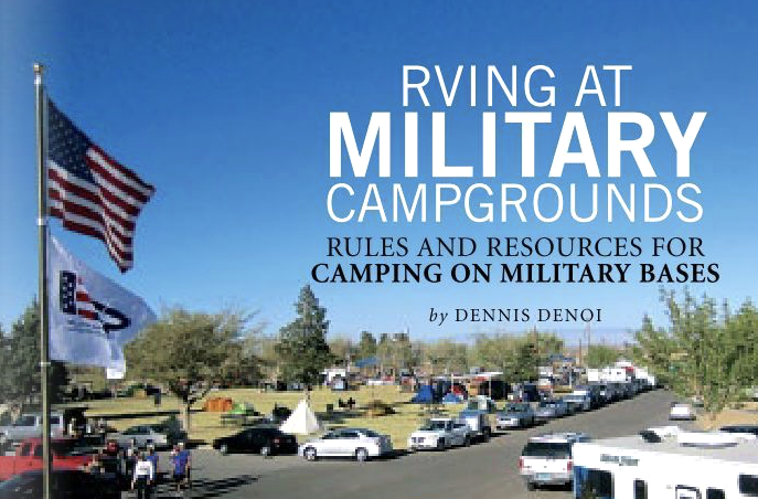 RVing at Military Campground Flyer
